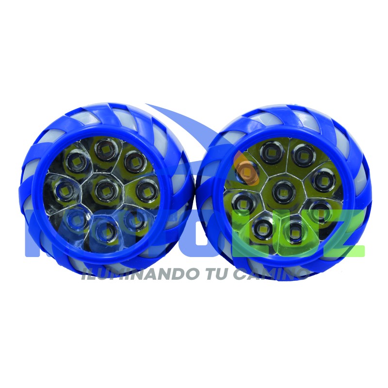 PAR DE FARITOS LEDS CON ARO DE ÁNGEL MULT. COLOR